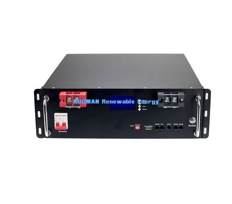 KM 48V 100Ah LiFePO4 배터리 랙 모듈 심층 사이클 8000 번