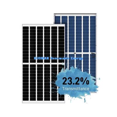 프레임 없는 유리 540W 550W 모노 페크 태양 전지 패널