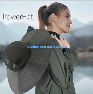 폴더블 휴대용 재충전 가능한 태양전지 캡 캠핑