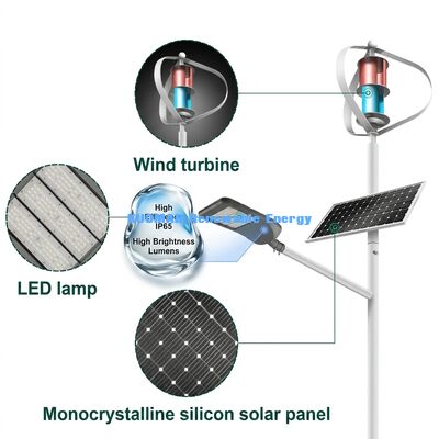 내구성이 뛰어난 IP65 방수 100W-200W 태양광 LED 가로등 (알루미늄 합금 본체, 고속도로 및 고산 지형용)
