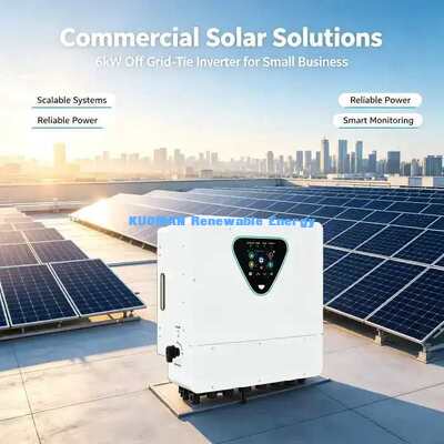98% 고효율 6KW 하이브리드 태양광 인버터 50-450VDC PV 입력 IP65 등급