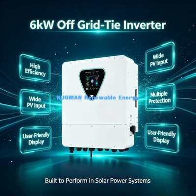 6KW 2 MPPT 태양 하이브리드 인버터 전류 트랜스포머 와이파이 원격 모니터링