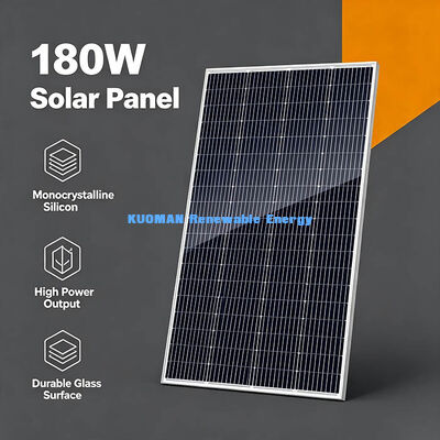 저온 손실 180-190W 모노 PV 태양 전지 패널 캠퍼 밴 및 캐러반 전력 키트