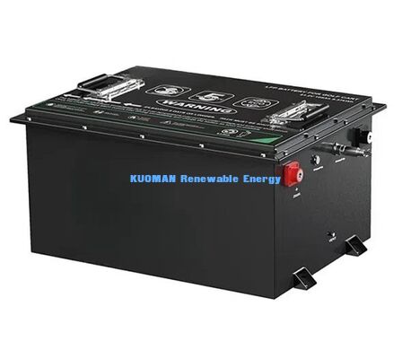 36V LiFePO4 골프 카트 배터리 8000 회, 50Ah-150Ah 용량 및 컴팩트 385*338*245mm 차원