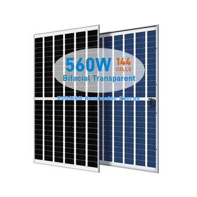 540W 550W 모노 퍼크 태양광 패널 (22% 효율, 프레임리스 유리 디자인)