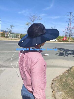 KM 신형 접이식 휴대용 충전식 태양광 모자