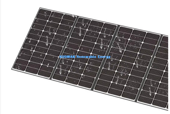 400W 40.3V IP68 방수 휴대용 접는 태양 전지 패널 야외 모험