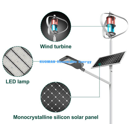 내구성이 뛰어난 IP65 방수 100W-200W 태양광 LED 가로등 (알루미늄 합금 본체, 고속도로 및 고산 지형용)
