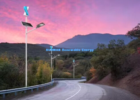 태양광 풍력 하이브리드 조명 시스템 프로젝트 태양광 및 고위도 지역 고속도로 거리 조명