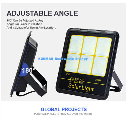 IP65 방수 200W-400W 태양광 투광등, 15000LM 고휘도 LED 태양광 정원 투광등