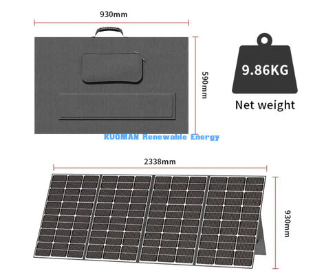 400W 40.3V 접이식 태양광 충전기 캠핑 및 하이킹용 휴대용 접이식 태양광 패널