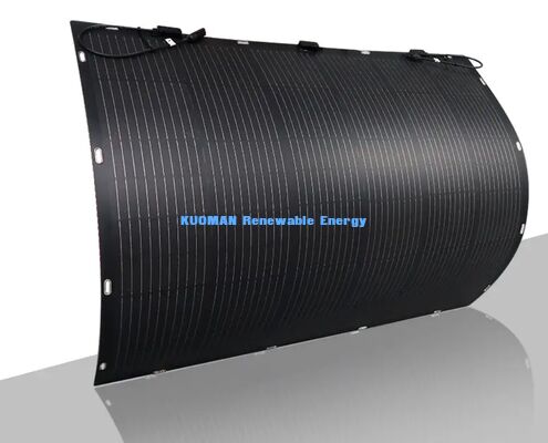 굽힐 수 있는 태양 전지 패널 RV/해양/오프그리드 사용용 탄소 섬유 설계