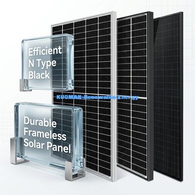 산업용 전력 생산용으로 22%의 효율과 IP65 기상 저항성을 가진 500W-600W 태양 전지 패널
