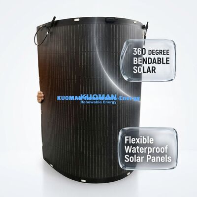 200W 환경 친화적 인 유연 태양 전지 패널 IP67 등급 조크션 박스