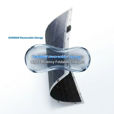 360도 구부러지는 양면 유연 태양광 패널 200W IP68 방수, 카본 파이버 포함