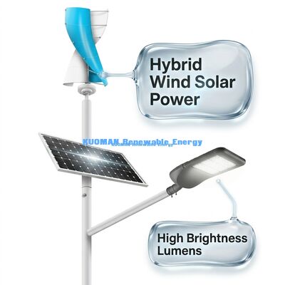 내구성이 뛰어난 IP65 방수 100W-200W 태양광 LED 가로등 (알루미늄 합금 본체, 고속도로 및 고산 지형용)