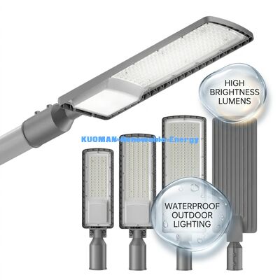 50W-200W 태양광 LED 길거리 라이트 야외 IP66 방수 50000 시간 주차장 및 고속도로의 수명