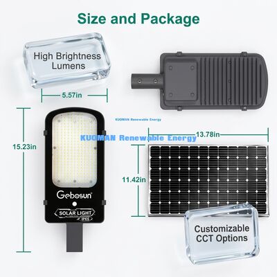 IP65 방수 300W 태양광 거리 조명