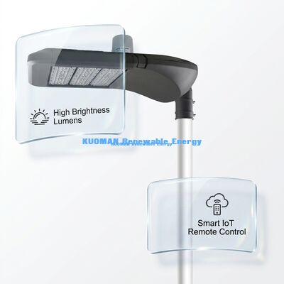 가든 스마트 LED 스트리트 라이트 IP66 방수, 로라완 스마트 제어 및 외관 태양광 조명용 100000 시간 수명