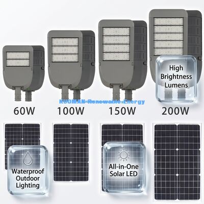 50W IP65 방수 알루미늄 태양광 거리 조명
