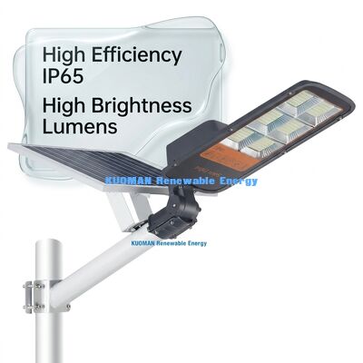 고 밝기 180LM/W LED 태양광 거리 조명 단 결정 패널 및 IP65 방수 등급