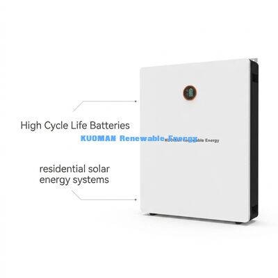 KM 48V 300Ah LiFePO4 배터리 월 마운트 홈 배터리 저장 8000 사이클