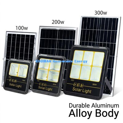 300W LED 태양광 홍수 조명 IP65 방수 15000LM 알루미늄 합금체와 함께 높은 뤼멘
