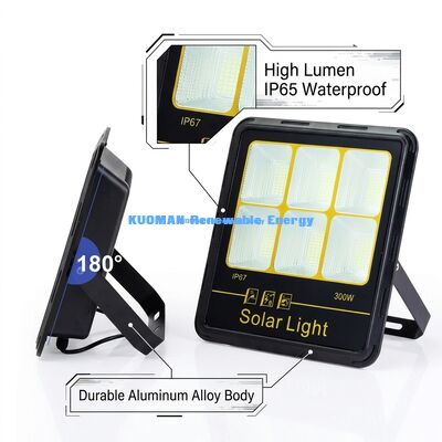 300W LED 태양광 홍수 조명 IP65 방수 15000LM 알루미늄 합금체와 함께 높은 뤼멘