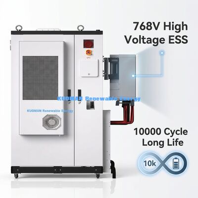 야외 산업용 배터리 에너지 저장 시스템 107.52kWh 리?? 철화강 배터리 및 IP54 등급