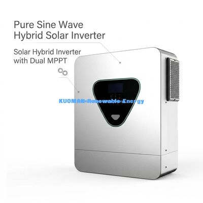 듀얼 MPPT 및 리?? 배터리 지원과 함께 11KVA 순수한 시노 웨브 하이브리드 태양 전지 인버터