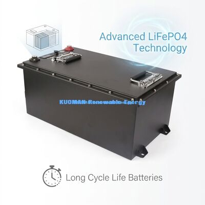 KM 72V -100Ah 맞춤형 골프 카트 LiFePO4 배터리 (8000 사이클, 7360Wh 에너지)