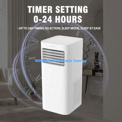 이동식 에어컨 5000 BTU: 쉽게 이동할 수 있는 캐스터 휠 24시간 타이머 및 3단계 속도 설정
