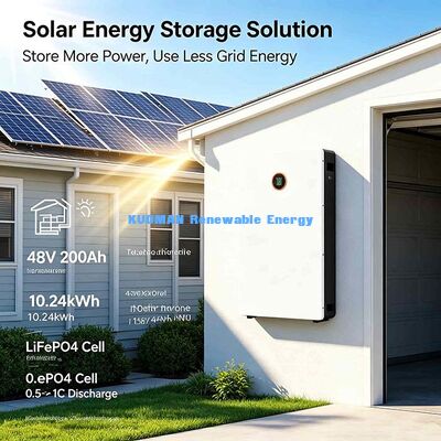 8000 Deep Cycle 51.2V 200Ah LiFePO4 Wall Battery Smart BMS Home Solar Power Backup 10 Year Warranty