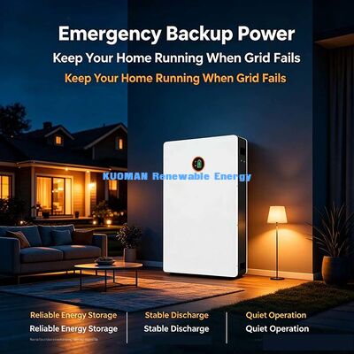 스마트 BMS 보호 10.24kWh 파워 월 48V 200Ah LiFePO4 배터리 오프 그리드 하우스 태양 전기