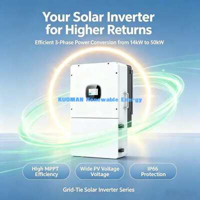 350A 최대 충전 전류 18kW 3단계 하이브리드 태양전지 인버터