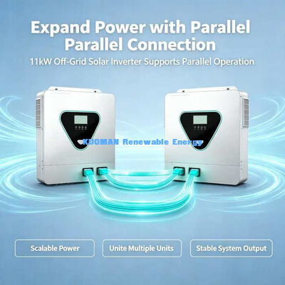 오프그리드 태양광 인버터 11KW 내장형 듀얼 MPPT 160A 충전기 순수 시노파 230VAC 출력