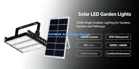 200W 스플릿 태양 전지 패널 LED 홍수 조명 IP65 날씨 단속 야외 주차장 경기장 모듈 조명