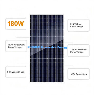 눈 바람 저항 200-210W 단결정 PV 패널, 수명 긴 실외 태양광 발전기 충전 패널