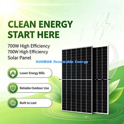 주거용 지붕 700W HJT PV 패널, 프리미엄 16 버스 바 태양 전지 기술