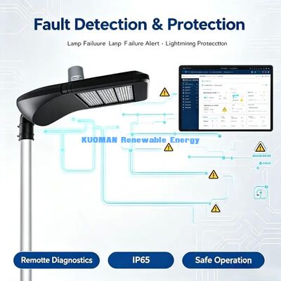 방수 IP65 LoRaWAN 스마트 가로등, 낙뢰 보호, 혹독한 실외 환경 사용