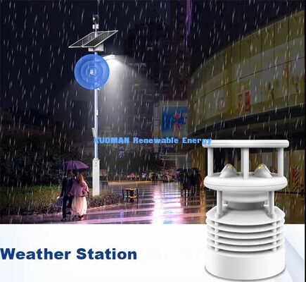 비상 호출 인터콤, 보안 카메라 및 스마트 LED 조명이 통합된 실외 태양광 스마트 가로등